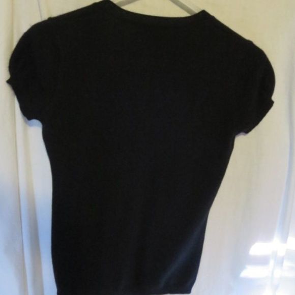 COPY - EVELYN Grace Black Cashmere Cap Sleeve Sweater Mint Condition PS - Picture 5 of 5